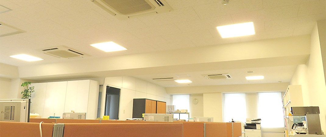 札幌市 オフィス（事務所）の照明を蛍光灯からLEDへ交換工事 事例