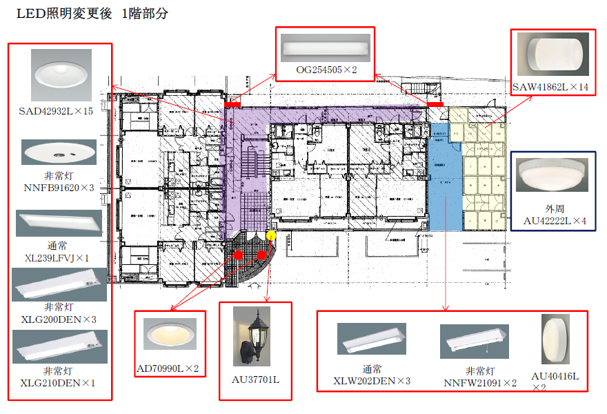 札幌市のマンションのLED化提案資料