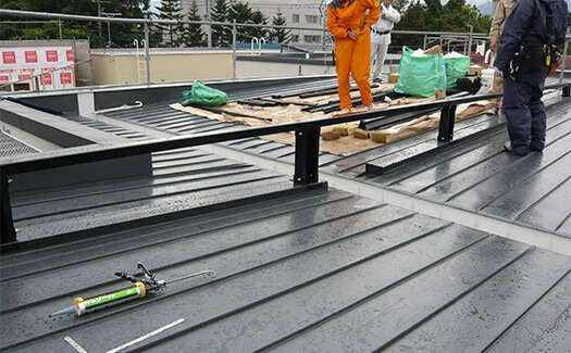 札幌市 住宅太陽光発電を設置 施工風景
