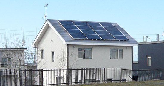 北海道小樽市 住宅用太陽光発電設置事例