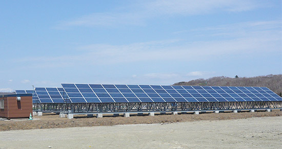 北海道浦河町 K社様 産業用太陽光発電 野立て設置事例