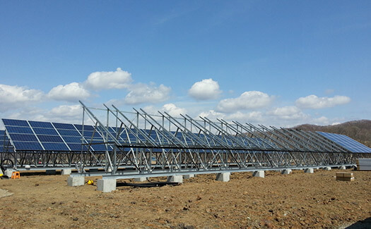 北海道 産業用太陽光発電 太陽光パネル取付